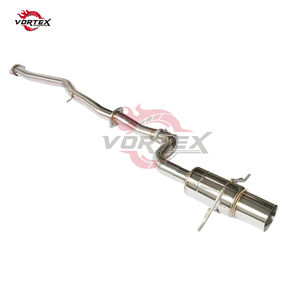 Sistema de Escape Catback Vortex de Alto Rendimiento, Acero Inoxidable 304, Acabado Espejo, Diseño de Escamas de Pescado, Soldado, con Válvula de Sonido Activo para Subaru - Product Image 1