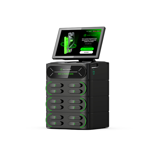 2025 Best Sell 10.1in Touchscreen 60W Powerbank Station for Emergency Charging 12Slots Fast Charging Commercial Use