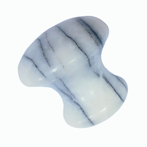 หินนวดหน้ากัวซา หินอ่อนคาร์ราร่าสีขาวธรรมชาติ รูปทรงเห็ด - Product Image 6
