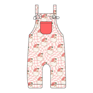 Tutina Natalizia Personalizzata per Bambini in Bambù e Spandex, Pagliaccetto Intero con Fiocco per Neonati - Product Image 3