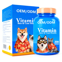 Comprimés de vitamines ADE pour chiens et chats AINA, favorisent l'amélioration de la santé du pelage, renforcent l'immunité, favorisent la croissance, sans céréales, absorption rapide, 2 ans