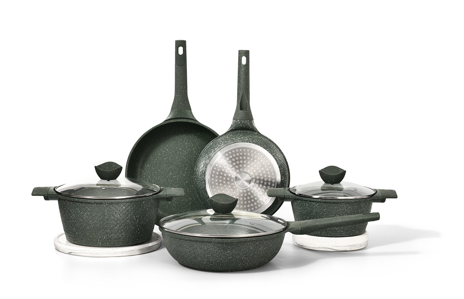 High Quality Aluminum Cooking Utensils Set Non Stick Clay Pots for Cooking Cookware Pot · image 2