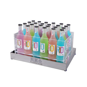 Led Acrylic Ice <b>Bucket</b> Rectangle Modern Design For Party Bars KTV Beverage Tub <b>Plastic</b> Simple Style - Product Image 5