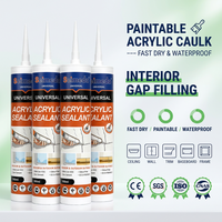 Sealant Akrilik Berbasis Air, Dapat Dicat, Silikon Tahan Air, Pengisi Celah untuk Perbaikan Retak Jendela, Pintu, Dinding, Pabrik OEM ODM