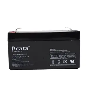 6 Volt Oplaadbare Batterij 6 V 1.2ah Lood-zuur Omvormer Batterij