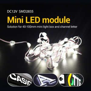โมดูลไฟ LED ซุปเปอร์มินิ 12V 24V SMD 2835 กันน้ำ พร้อมเลนส์ 170x140 องศา สำหรับตัวอักษรช่องขนาดเล็ก 4-10 ซม. - Product Image 5