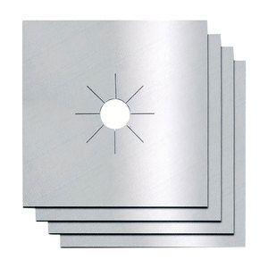 Protecteur de cuisinière à gaz réutilisable et écologique en PTFE 27x27cm, lavable, antiadhésif, facile à nettoyer, couvre-brûleur, protection de la surface de cuisson - Product Image 3