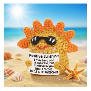 Wholesale Funny Positive Hand-Crocheted Potato Tomatoes Dolls <b>Cute</b> Little <b>Bear</b> Toys Handmade Crochet PP Cotton Filling - Product Image 5