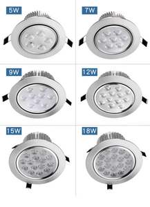 Lámpara LED Empotrable de Techo Redonda de 12W IP44 AC85-265V para <span class=keywords><strong>Cocina</strong></span>, Dormitorio e Iluminación Interior - Product Image 3