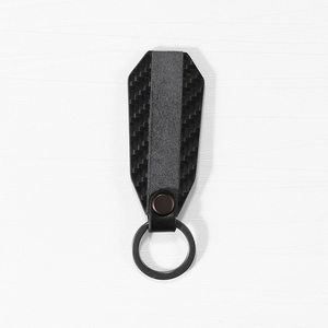 Vente en gros de porte-clés de voiture en fibre de carbone avec Alcantara et daim Porte-clés porte-clés ensemble avec boîte-cadeau - Product Image 4