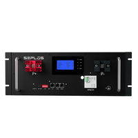 Batterie LiFePO4 empilable Polo R 5kWh 48V 100Ah pour système de stockage d'énergie solaire domestique, hybride hors réseau, compatible CAN