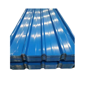 Tôle de <span class=keywords><strong>toiture</strong></span> en zinc aluminium de longue portée <span class=keywords><strong>prix</strong></span> par mètre carré 0.45mm 0.5mm d'épaisseur tuile en <span class=keywords><strong>acier</strong></span> revêtue de couleur ondulée galvanisée - Product Image 1