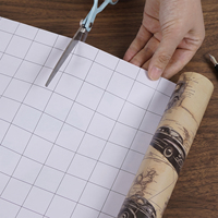 Papel de Regalo Kraft Impreso Personalizado con Patrón de Mapa de Auto Clásico Vintage, Papel para Envolver Regalos para Hombres, Embalaje para Regalos de Cumpleaños