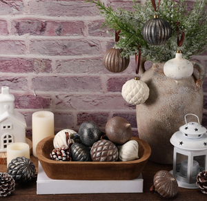 Plastic Christmas Tree Neutral Home Decoration Ring Hanger, Brown Retro <b>Large</b>-sized Christmas Decoration, Shatter-proof Tree - Product Image 2