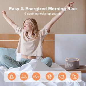 HiFiD Máquina de Sonido de Ruido Blanco <span class=keywords><strong>para</strong></span> <span class=keywords><strong>Dormir</strong></span> Fácilmente con Reloj Despertador Digital y Luz - Product Image 5