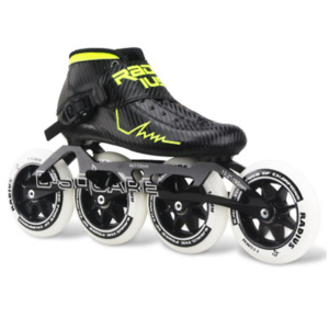 Patines de velocidad profesionales EACH para adultos, 4 ruedas de carbono y PU, chasis de aluminio NS-236, patines en línea profesionales NS-236 - Product Image 1