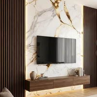 Panel de Pared 3D con Diseño de Mármol Dorado, Revestimiento de Pared Texturizado Premium para Interiores Residenciales y Comerciales de Lujo