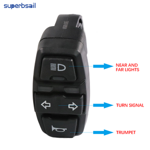 Superbsail nhà máy Outlet Xe đạp điện đa chức năng chuyển 8-cách rẽ trái phải tín hiệu ánh sáng còi phụ kiện chuyển đổi - Product Image 2