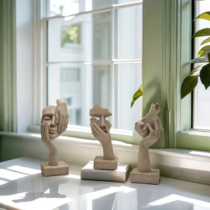 Scultura Astratta di Figura in Stile Moderno <span class=keywords><strong>e</strong></span> Lusso Leggero, Ornamenti Artigianali in Resina, Decorazioni per Ingresso, Soggiorno <span class=keywords><strong>e</strong></span> Casa - Product Image 3