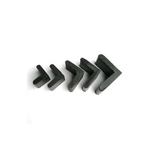 En gros 25*25mm,30*30mm,40*40mm,50*50mm,60*60mm En Caoutchouc En Forme de L Couvre Les Meubles Fer D'angle Patins <span class=keywords><strong>Noir</strong></span> - Product Image 4