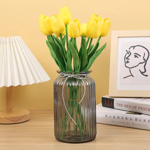 Bulk China False Faux Simulation Pu <b>Artificial</b> Tulips Plants Flowers <b>Bouquets</b> Wholesale Decor Wedding Decoration Bath - Product Image 3