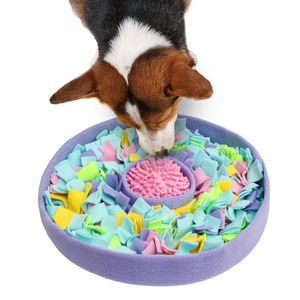 Alfombra Redonda Olfativa para Perros y Gatos, Comedero Lento, Antiasfixia, Alfombra Interactiva de Forrajeo Tipo Rompecabezas, Alivio del Estrés, Suministros para Mascotas al por Mayor - Product Image 1