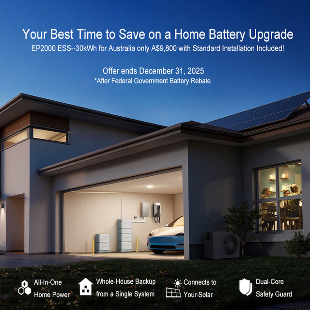 Bluetti Off Grid 10kw 20kw Solar Energy Storage System Complete Backup Battery Hybrid Inverter Generator Power Station Villas