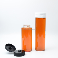 Bouteille distributrice de sauce chili et ketchup en plastique transparent de qualité alimentaire, plusieurs tailles, avec bouchon
