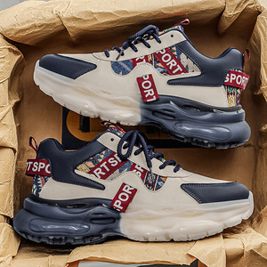 Nouvelles chaussures de sport pour hommes avec amorti et absorption des chocs, style à enfiler printemps/hiver pour la course et l'exercice. Élégant et polyvalent - Product Image 4