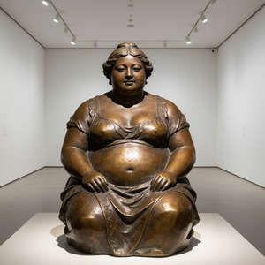 Famosa Escultura Metálica de Mujer Gorda con Técnica de Fundición, Tema de Amor para el Año Nuevo Chino <span class=keywords><strong>y</strong></span> Aniversarios - Product Image 4