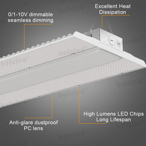 Lámpara de Techo Suspendida de 240W con Garantía de 5 Años, Montaje en Superficie, Antideslumbrante, Esmerilada, DALI, 100-277Vac, LED Lineal, Luz de Alta Bahía para Tiendas - Product Image 2