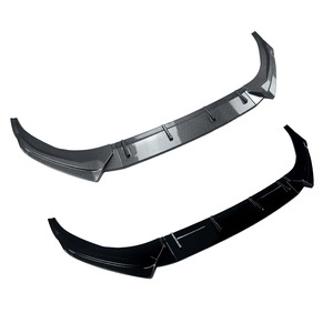Audi A3 8Y Front Bumper Lip Splitter Piano Black Carbon Fiber Texture 2025+ ABS Retrofit Upgrade Part - Product Image 5