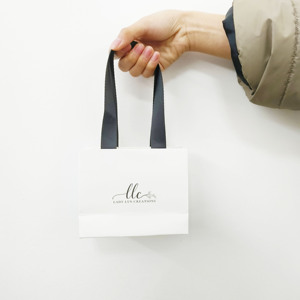 Personalized Gift Bag Special Wedding Day Bag Shopping Paper Bags with <strong>Ribbon</strong> Handles Custom <strong>Thick</strong> Luxury Packaging. - Product Image 6