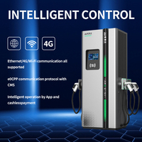 Nouvelle station de charge 120KW DC EV avec système de paiement POS prise à trois pistolets normes CCS et CHAdeMO IP54 pour un usage domestique