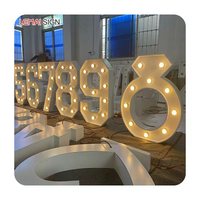 Lettres lumineuses personnalisées en métal de 4 pieds (1,2 m) et 3 pieds (0,9 m) pour mariage, lettres d'amour lumineuses pour plafond