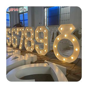 Letras iluminadas de boda personalizadas, lámpara de techo de madera con letras de amor, marquesina, número de <span class=keywords><strong>4</strong></span> pies, 3 pies - Product Image 2