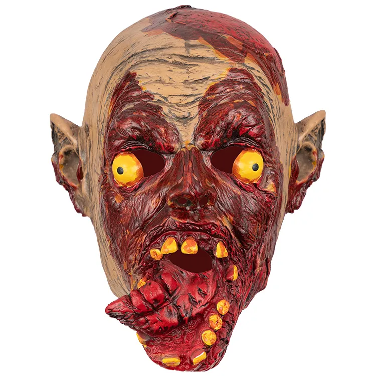 Mayorista Personalizado Barato Moda Zombies Máscara de Látex Halloween Horror Payaso Scary Dress Up Props Máscaras de Disfraz Completo