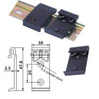 Clip de montage en aluminium 35 mm Kit de rail DIN avec vis pour boîtiers électroniques
