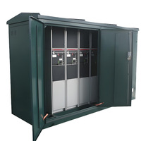 Armoire de distribution électrique extérieure An Gao HXGW-12 de type boîtier, en métal, fermée, pour réseau en anneau, avec serrure biométrique IP2X