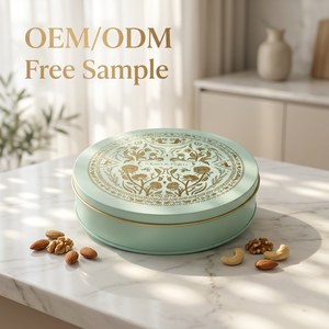 Reusable Wholesale Food Grade <strong>Tin</strong> Can Eco-Friendly Large Round Metal Box for Coffee Candy Biscuit Cake <strong>Storage</strong> <strong>Kitchen</strong> Use <strong>Tins</strong> - Product Image 1