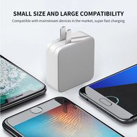 Pengisi Daya GaN 3 Port 65W 2 USB C 1 USB A PD PPS QC Pengisian Cepat Adaptor Dinding untuk Laptop Smartphone Tablet