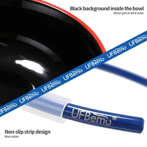 Cuenco elevado de moda azul y blanco Cuencos y comederos para mascotas para gatos y perros - Product Image 4