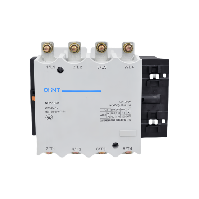Electric Contactor CHINT Power Contactor NC2 Series 115A 4P AC Contactor NC2-115/4 220V 240V 380V 415V CCC CE Certified Din Rail