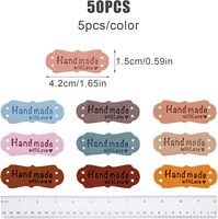 Accessoires personnalisés Logo gaufré vêtement étiquette en microfibre vêtements étiquettes en cuir PU faites à la main