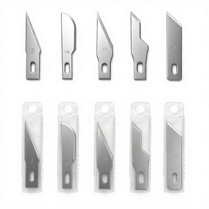 Cuchillas Exacto, Cuchillas para Cuchillo Exacto 11, Cuchilla para Manualidades # 11 Cuchillas de repuesto Exacto con estuche de almacenamiento para scrapbooking y plantillas - Product Image 1