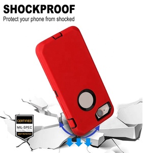 Ốp điện thoại di động <span class=keywords><strong>3</strong></span> trong <span class=keywords><strong>1</strong></span> chất lượng cao, chống va đập mạnh mẽ dành cho iPhone 7/8/11/13 - Product Image 6