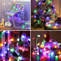 RGB 3AA Batteriebetriebene LED-Lichterkette 3M 20LED Feenlicht 2 Modi Blinkend Dauerlicht für Feiertage Weihnachten Hochzeit Party Deko Lampe