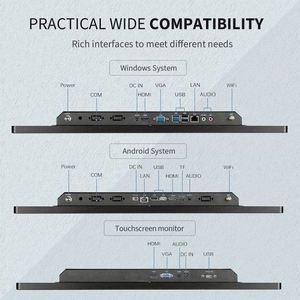 Touchwo 22 ''24' 'pos cảm ứng bảng điều chỉnh màn hình hiển thị Android tất cả trong một thiết bị đầu cuối với máy tính để bàn đứng nối tiếp & DVI giao diện - Product Image 4