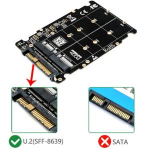 <span class=keywords><strong>M</strong></span>.2SSDからU.2へのアダプター2 in 1 <span class=keywords><strong>M</strong></span>.2 NVMe SATA-バスNGFFSSDからPCI-e U.2 SFF-8639 PCIe M2アダプターコンバーター (デスクトップコンピューター用) - Product Image 2