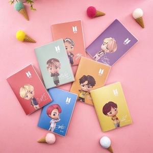 Kpop <span class=keywords><strong>Mini</strong></span> A5 máy tính xách tay <span class=keywords><strong>60</strong></span> <span class=keywords><strong>Sheets</strong></span> bìa trong suốt trường hợp Tiny tan thiết kế cho Jung KOOK Jin suag người hâm mộ BT văn phòng phẩm viết sách - Product Image 6